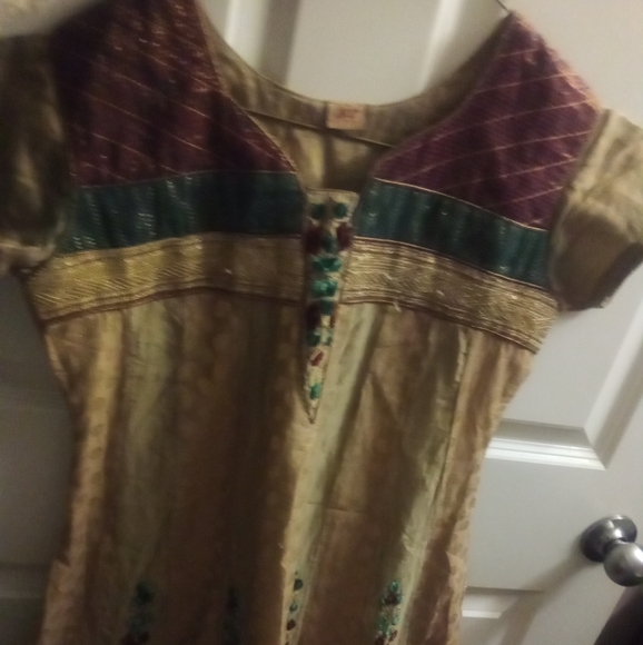 KC, Size M/L, India Style Print Dress, Multi Colors - Picture 4 of 4